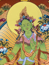 Green Tara Thangka - Art Of Tibet