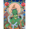 Green Tara Thangka - Art Of Tibet