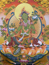 Green Tara Thangka - Art Of Tibet