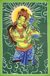 Green Tara Thangka - Art Of Tibet
