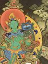 Green Tara Thangka - Art Of Tibet