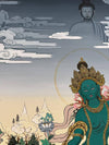 Green Tara Thangka - Art Of Tibet