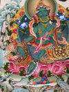 Green Tara Thangka - Art Of Tibet