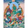 Green Tara Thangka - Art Of Tibet