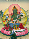 Green Tara Thangka - Art Of Tibet