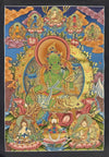 Green Tara Thangka - Art Of Tibet
