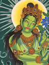 Green Tara Thangka - Art Of Tibet