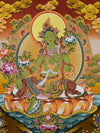 Green Tara Thangka - Art Of Tibet
