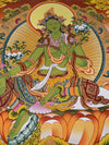Green Tara Thangka - Art Of Tibet