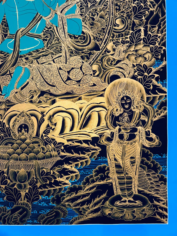 Green Tara Thangka - Art Of Tibet
