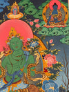 Green Tara Thangka - Art Of Tibet