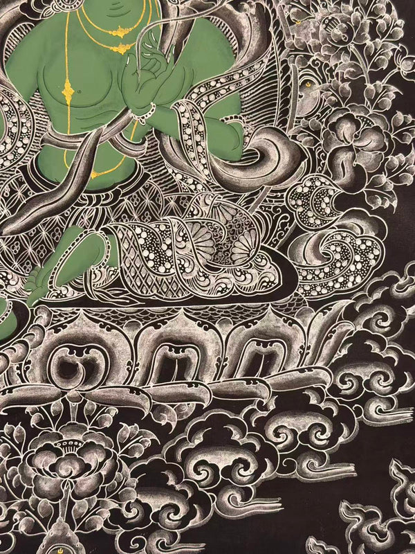 Green Tara Thangka - Art Of Tibet