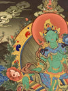 Green Tara Thangka - Art Of Tibet
