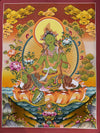 Green Tara Thangka - Art Of Tibet