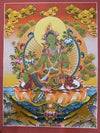 Green Tara Thangka - Art Of Tibet