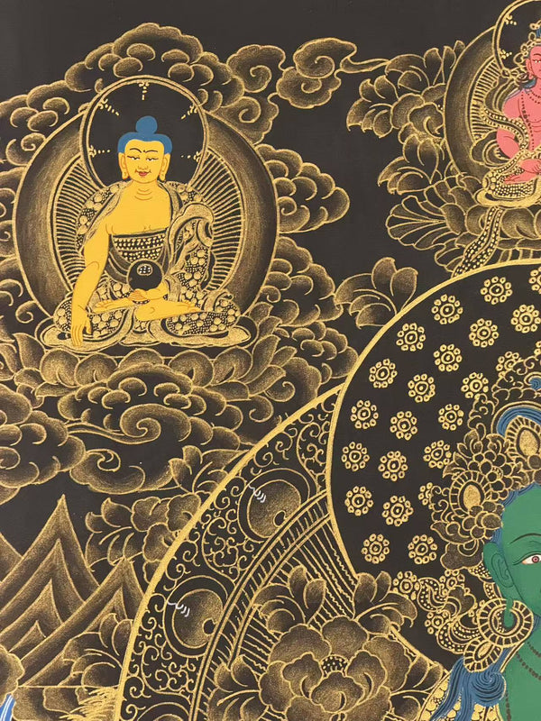 Green Tara Tibetan Thangka Painting - Art Of Tibet