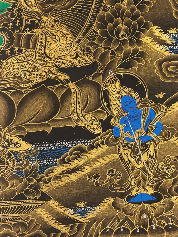 Green Tara Tibetan Thangka Painting - Art Of Tibet