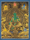 Green Tara Tibetan Thangka Painting - Art Of Tibet