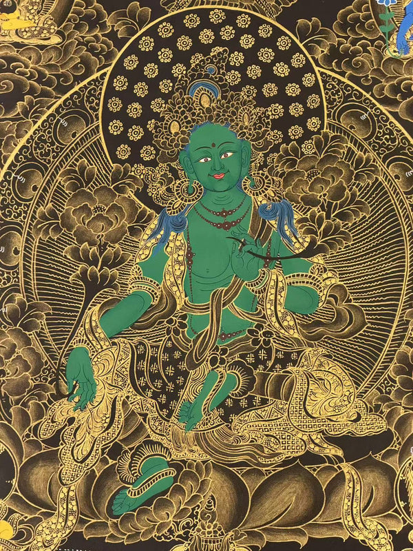 Green Tara Tibetan Thangka Painting - Art Of Tibet