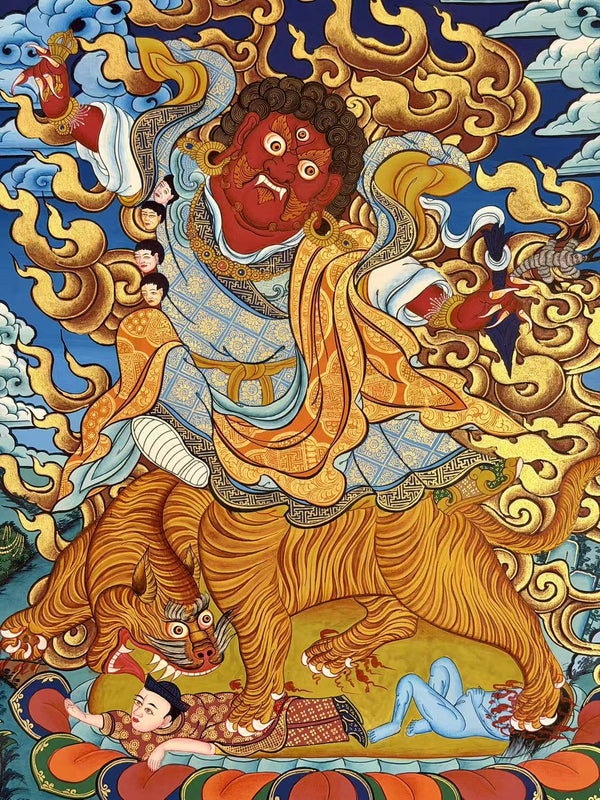 Guru Dorje Drolo Thangka - Art Of Tibet
