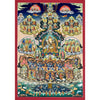 Guru Padmasambhava in Consort Lineage Tree Large Thangka - Art Of Tibet