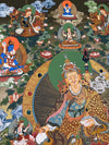 Guru Rinpoche Eight Manifestation of Padmasambhava Thangka - Art Of Tibet