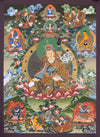 Guru Rinpoche Eight Manifestation of Padmasambhava Thangka - Art Of Tibet