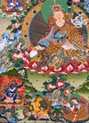 Guru Rinpoche Eight Manifestation of Padmasambhava Thangka - Art Of Tibet