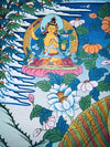 Guru Rinpoche Padmasambhava Rainbow Body Thangka - Art Of Tibet