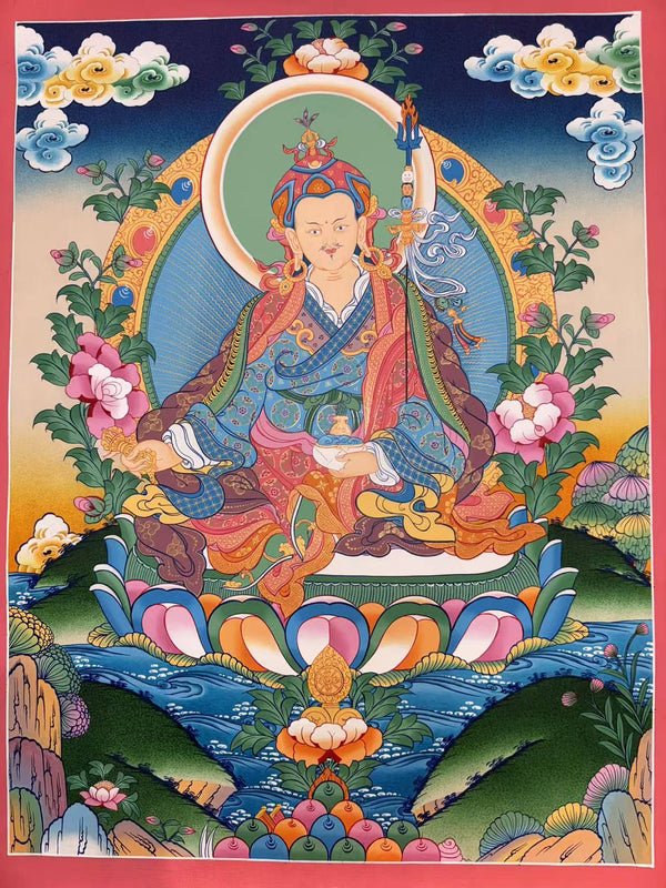 Guru Rinpoche Padmasambhava Thangka - Art Of Tibet