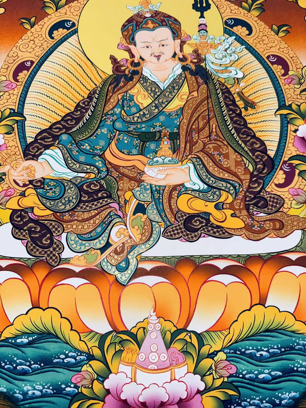 Guru Rinpoche Padmasambhava Thangka - Art Of Tibet