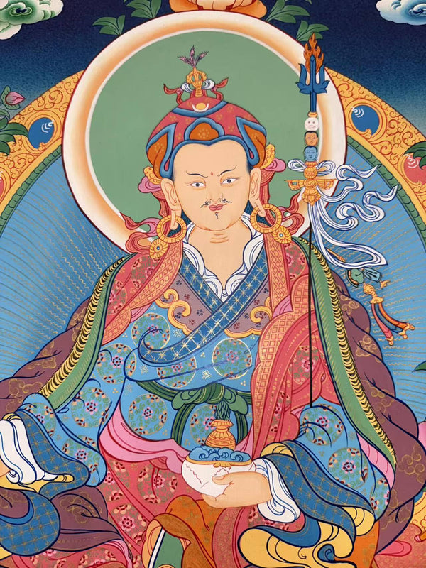 Guru Rinpoche Padmasambhava Thangka - Art Of Tibet