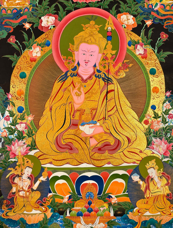 Guru Rinpoche Padmasambhava Thangka - Art Of Tibet