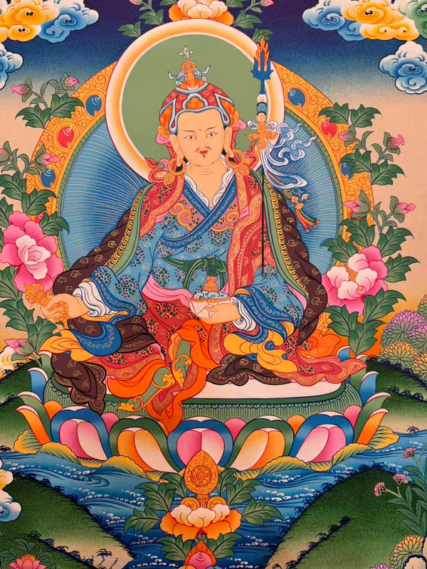 Guru Rinpoche Padmasambhava Thangka - Art Of Tibet