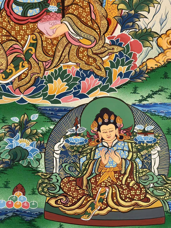 Guru Rinpoche Padmasambhava Thangka - Art Of Tibet