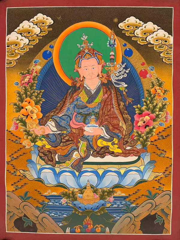 Guru Rinpoche Padmasambhava Thangka - Art Of Tibet