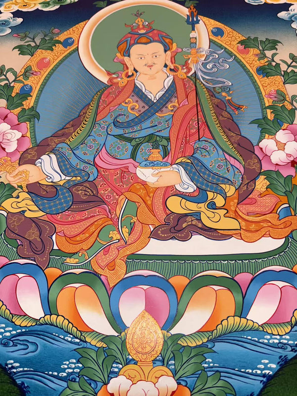 Guru Rinpoche Padmasambhava Thangka - Art Of Tibet