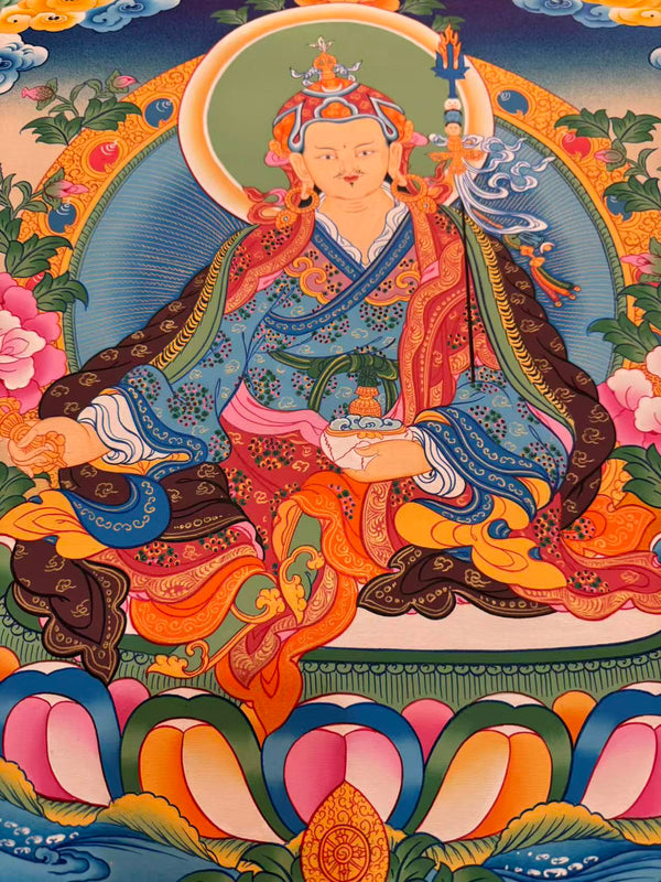 Guru Rinpoche Padmasambhava Thangka - Art Of Tibet
