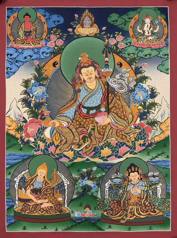 Guru Rinpoche Padmasambhava Thangka - Art Of Tibet