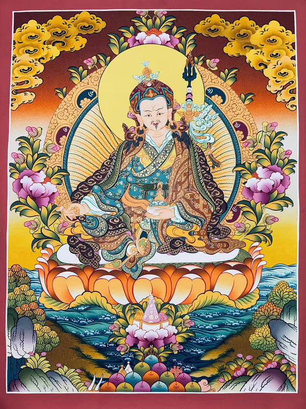 Guru Rinpoche Padmasambhava Thangka - Art Of Tibet