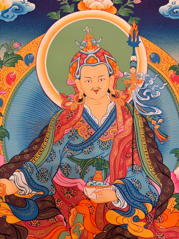 Guru Rinpoche Padmasambhava Thangka - Art Of Tibet