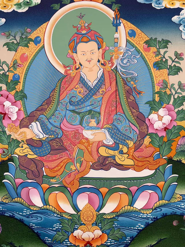 Guru Rinpoche Padmasambhava Thangka - Art Of Tibet