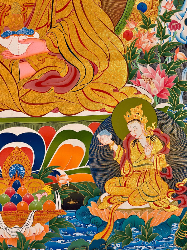 Guru Rinpoche Padmasambhava Thangka - Art Of Tibet