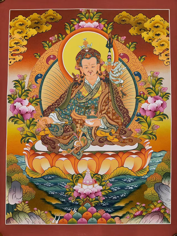 Guru Rinpoche Padmasambhava Thangka - Art Of Tibet