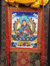 Guru Rinpoche Padmasambhava Thangka - Silk Framed - Art Of Tibet