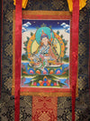 Guru Rinpoche Padmasambhava Thangka - Silk Framed - Art Of Tibet