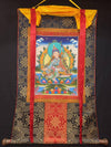 Guru Rinpoche Padmasambhava Thangka - Silk Framed - Art Of Tibet