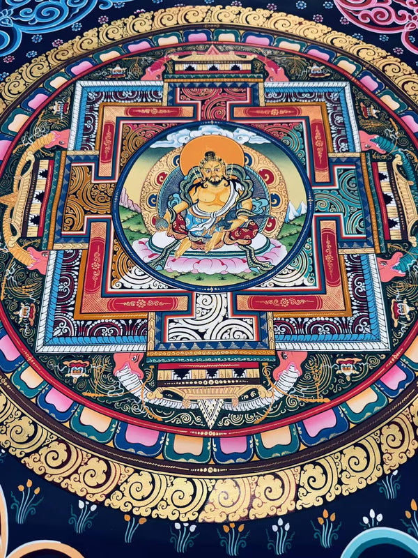 Jambhala Mandala Thangka - Art Of Tibet