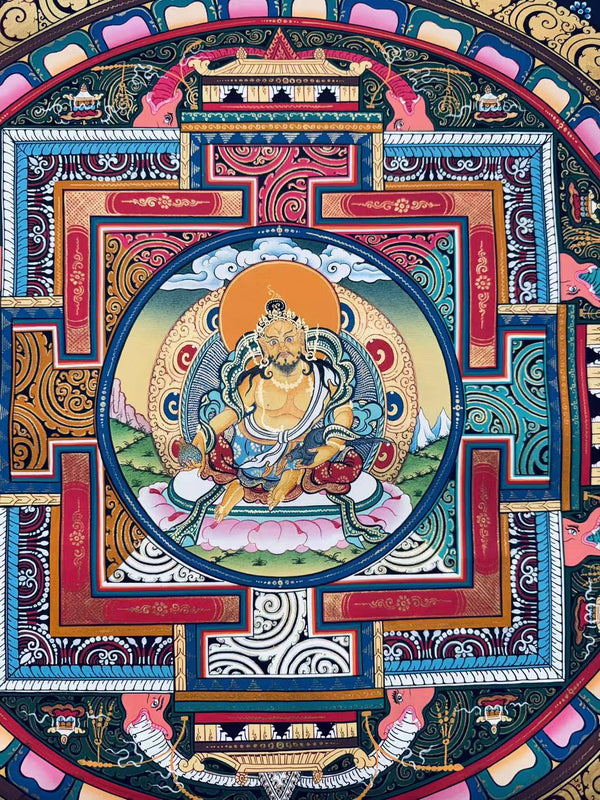 Jambhala Mandala Thangka - Art Of Tibet