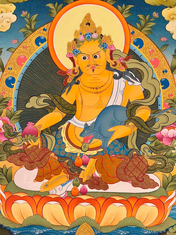 Jambhala Tibetan Thangka - Art Of Tibet